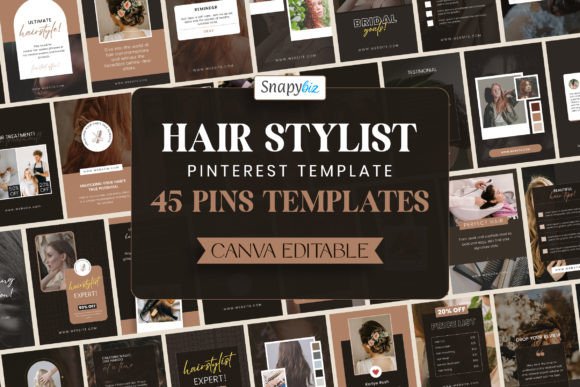 Download Hair Stylist Pinterest Template Editable - Template Collection