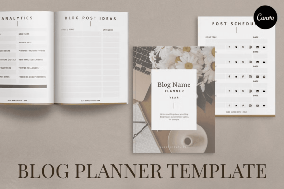 Download Blog Planner Template Canva - Template Collection