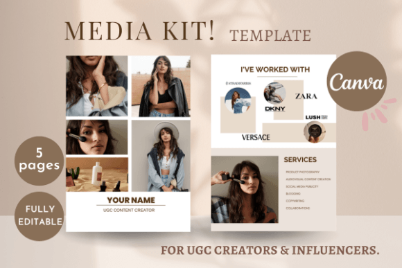 Download Media Kit Canva Template for Influencers - Template Collection