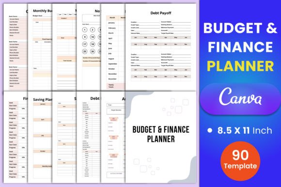 Download Budget &amp; Finance Planner Canva Template - Template Collection