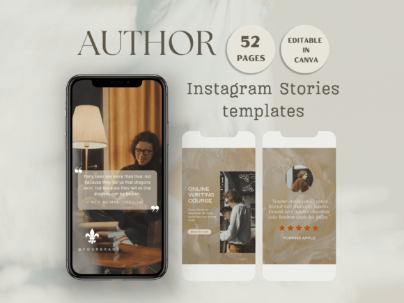 Download Author Instagram Story Post Template - Template Collection