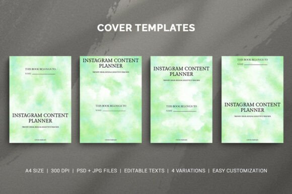 Download Instagram Content Planner Cover Template - Template Collection