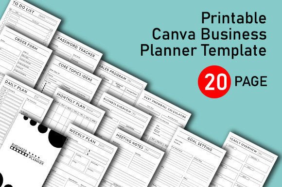 Download Printable Business Planner Template - Template Collection