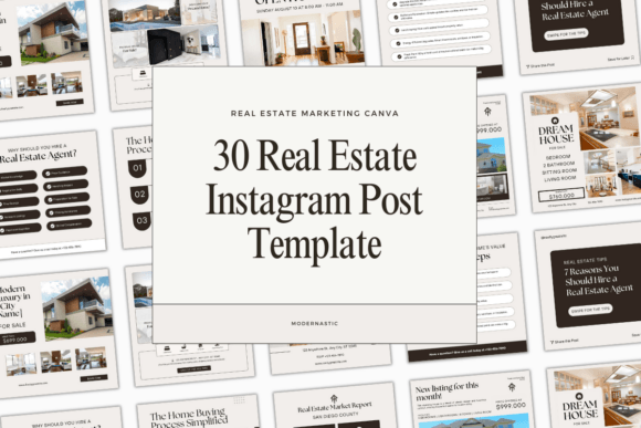 Download 30 Real Estate Canva Instagram Template - Template Collection