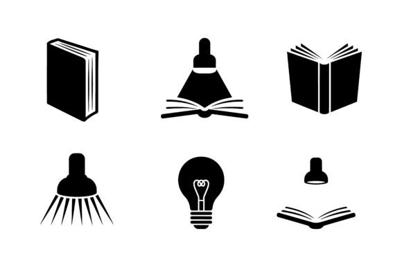 Download Knowledge &amp; Reading Icon Set EPS - Set Collection