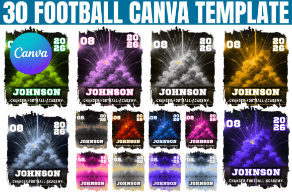 Download 30 Football Canva Editable Template - Template Collection