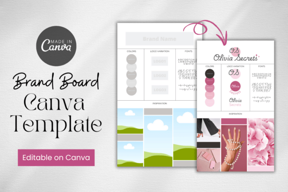 Download Editable Brand Board Template Mockup - Template Collection