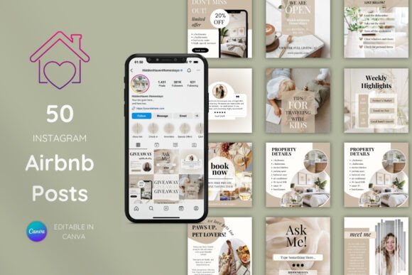 Download Airbnb Social Media Instagram Templates - Template Collection