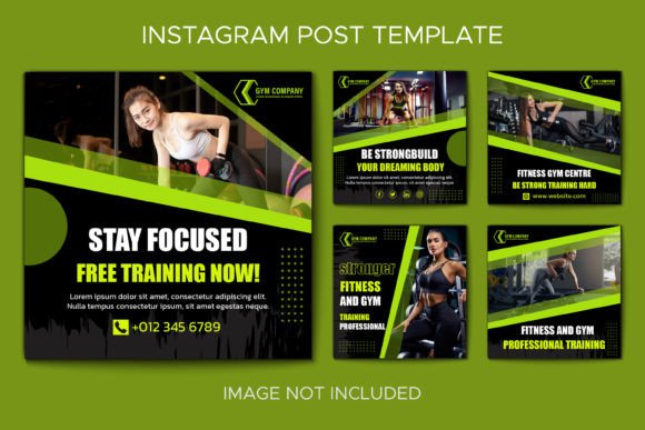 Download Gym Instagram Post Collection Template - Template Collection