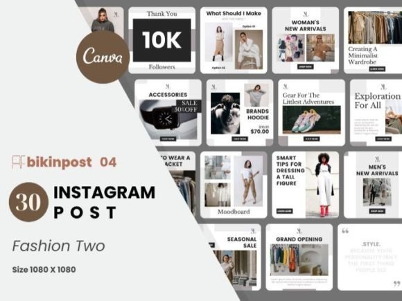 Download Fashion Canva Instagram Post Template - Template Collection