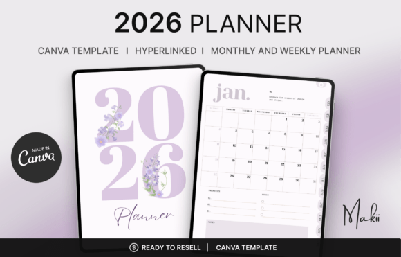 Download 2026 Digital Planner Canva Template - Template Collection
