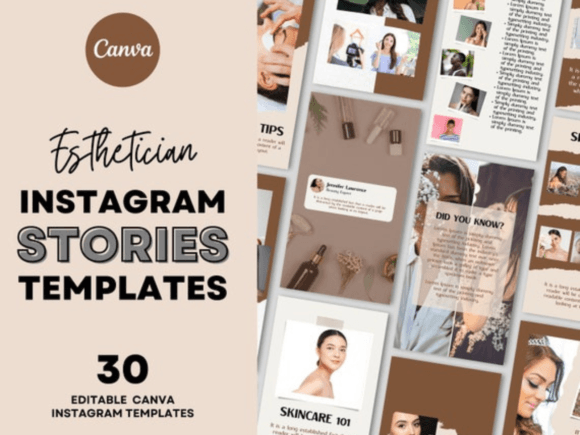 Download Esthetician Canva Story Template - Template Collection