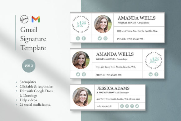 Download Clickable Gmail Signature Template - Template Collection