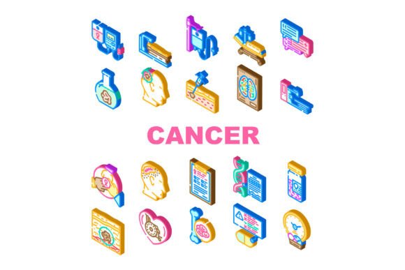 Download Cancer Treatment Chemotherapy Icons Set - Set Collection