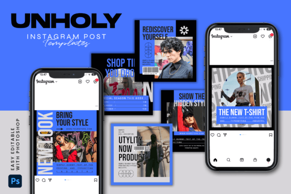 Download UNHOLY - Instagram Post Template - Template Collection