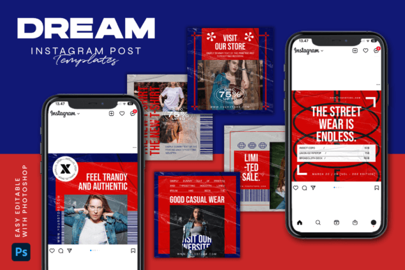 Download DREAM - Instagram Post Template - Template Collection