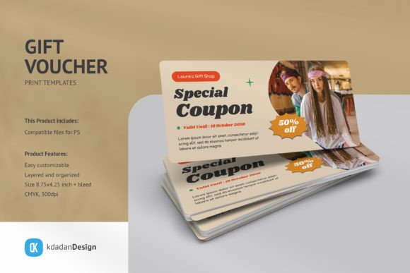 Download Gift Voucher PSD Templates Vol 090 - Template Collection