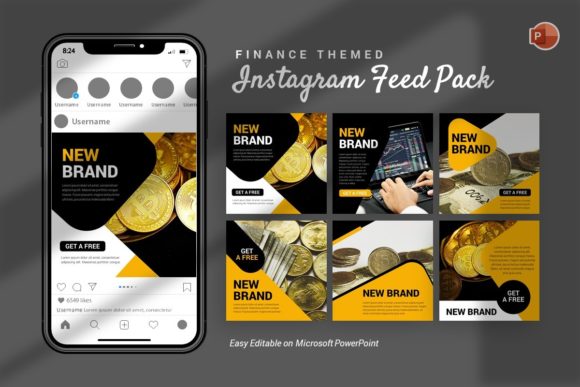 Download Instagram Feed - Finance Template - Template Collection