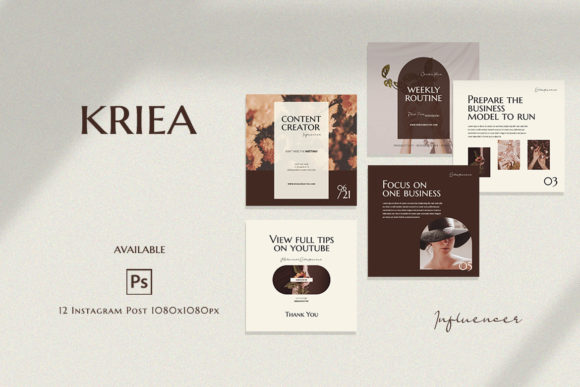 Download Instagram Template Influencers - Kriea - Template Collection