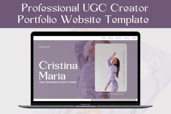 Download UGC Portfolio Canva Website Template - Template Collection