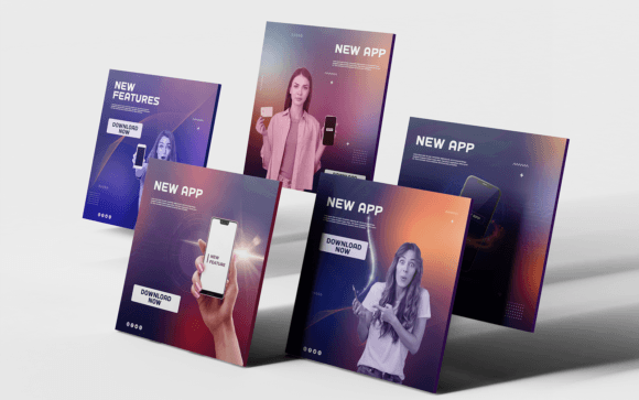 Download Social Media Templates-App-Tech-010-22 - Template Collection