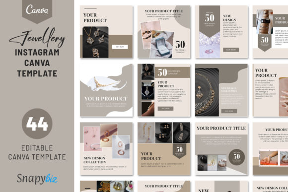 Download Jewellery Instagram Canva Template - Template Collection