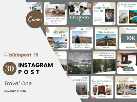 Download Travel One Canva Instagram Post Template - Template Collection
