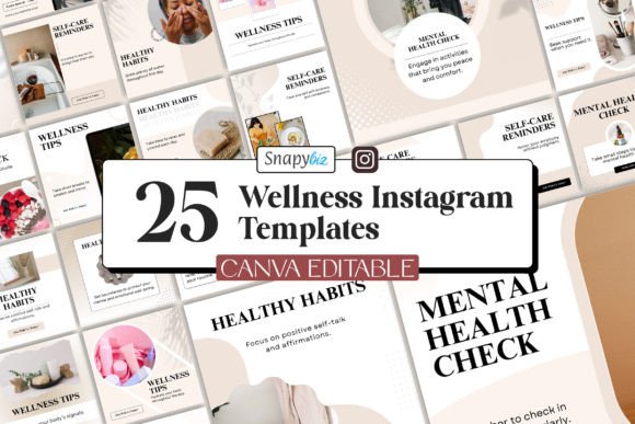 Download Free Wellness Instagram Canva Templates - Template Collection