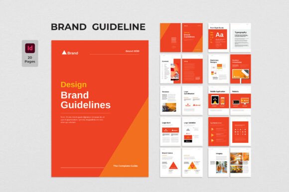 Download Orange Template Brand Guidelines - Template Collection