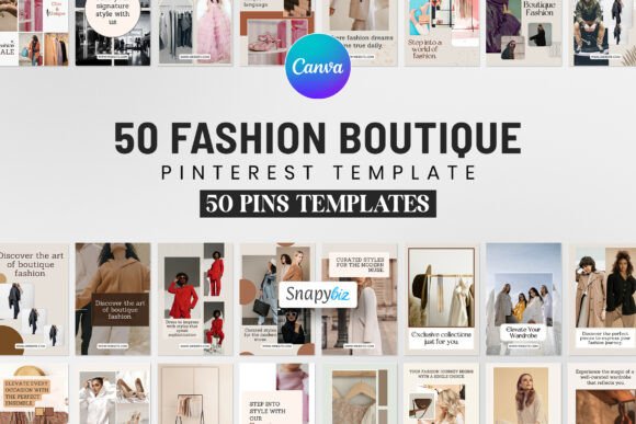 Download Fashion Pinterest Canva Pins Templates - Template Collection