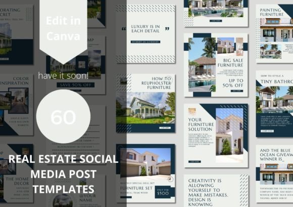 Download 60 Real Estate Social Media Templates - Template Collection