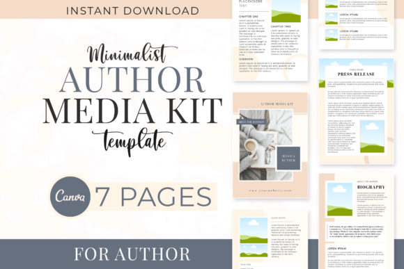 Download Author Media Kit | Media Kit Templates - Template Collection
