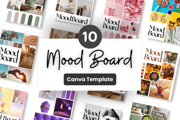 Download Mood Board Canva Template Bundle - Template Collection