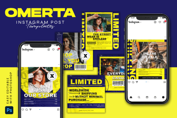Download OMERTA - Instagram Post Template - Template Collection