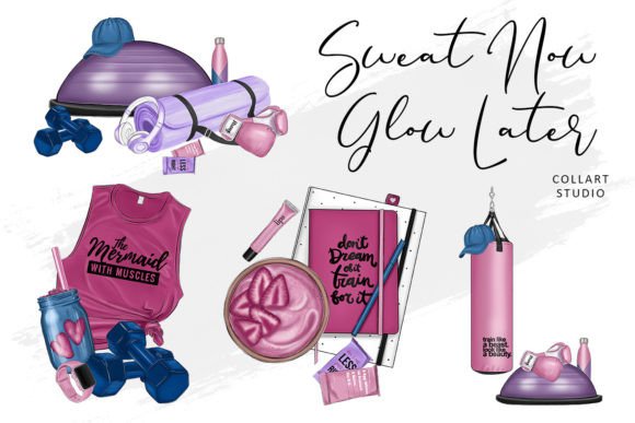 Download Fitness Clipart Set, Gym, Workout, Fit - Set Collection