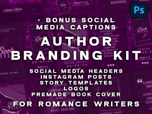 Download Romance Book Social Media Templates Kit - Template Collection