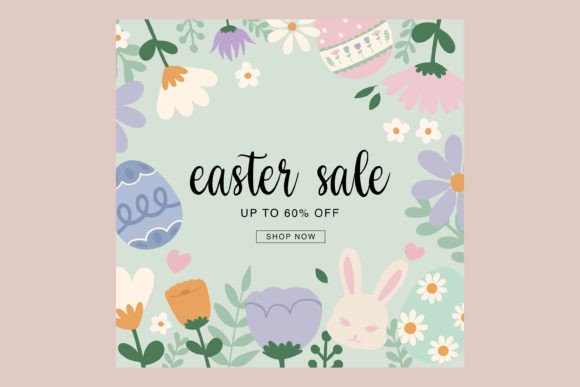 Download Easter Holiday Sales Square Template - Template Collection