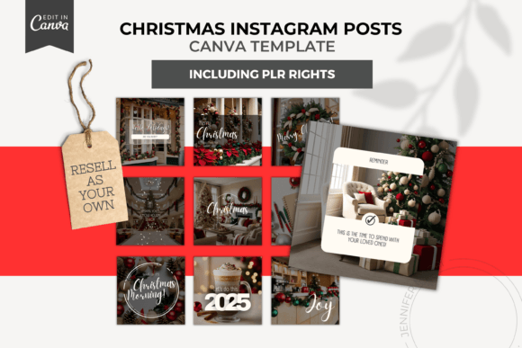 Download PLR Christmas Instagram Canva Templates - Template Collection