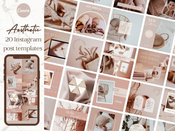 Download Aesthetic Brand Instagram Post Templates - Template Collection