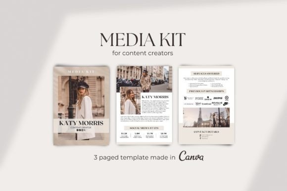 Download Media Kit Template for Content Creator - Template Collection