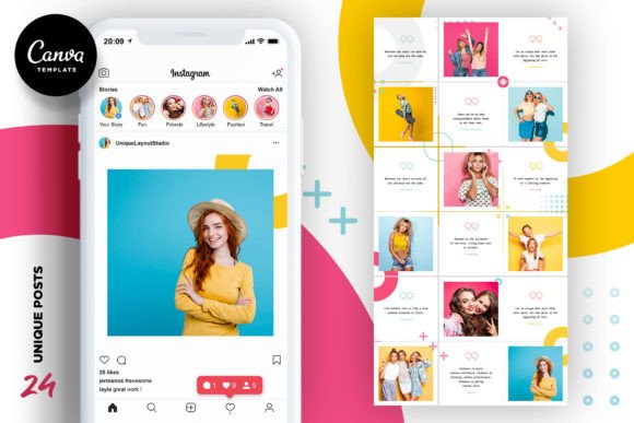 Download COLORFUL | Instagram Canva Template - Template Collection