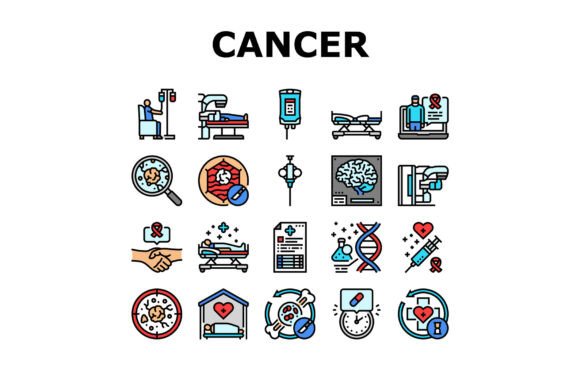 Download Cancer Treatment Chemotherapy Icons Set - Set Collection