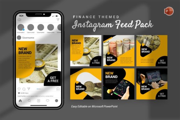 Download Instagram Feed - Finance Template - Template Collection