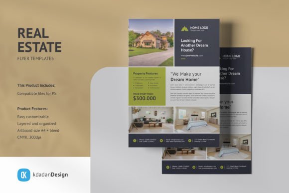 Download Real Estate Flyer PSD Templates Vol 073 - Template Collection