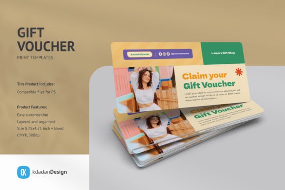 Download Gift Voucher PSD Templates Vol 100 - Template Collection