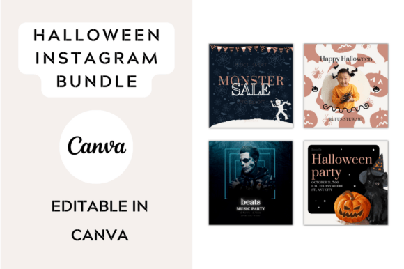 Download Halloween Instagram Editable Templates - Template Collection