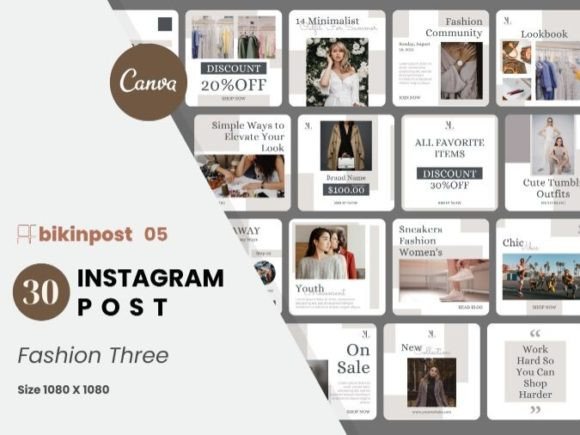 Download Fashion Canva Instagram Post Template - Template Collection