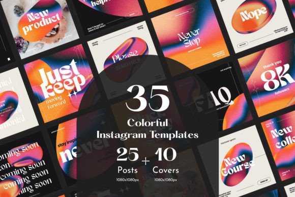 Download Colorful Instagram Post Templates - Template Collection