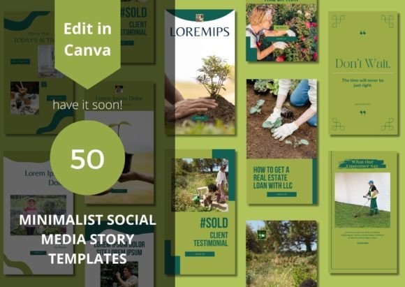 Download 50 Minimalist Social Media Templates - Template Collection