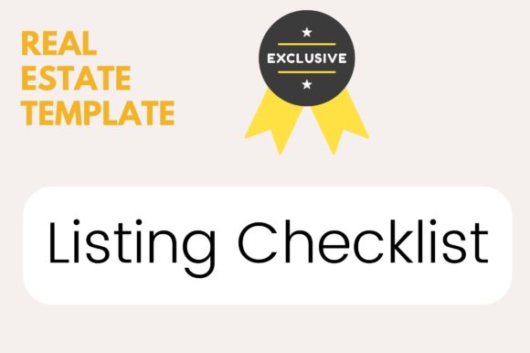 Download Editable Listing Checklist Template - Template Collection